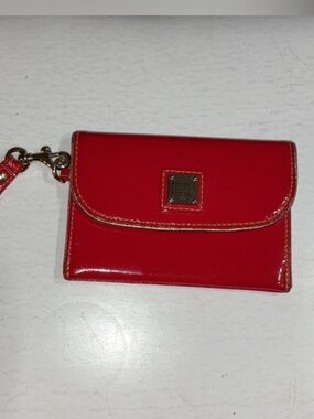 Dooney & Bourke Red Patent Leather Wristlet or Wallet